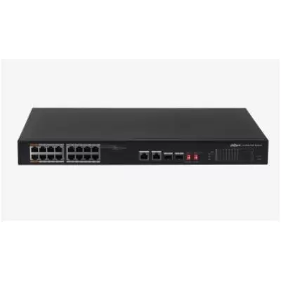 DAHUA PFS3218-16ET-135 16 PORT GIGABIT +1XRJ45/ 1XGB SFP COMBO 135W POE RACKMOUNT SWITCH
