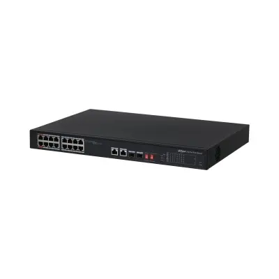 DAHUA PFS3218-16ET-135 16 PORT GIGABIT +2XRJ45/2XGB SFP COMBO 135W POE RACKMOUNT SWITCH 