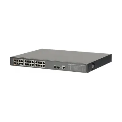 DAHUA PFS4226-24GT2GF-360 24 PORT GIGABIT+2X1GB SFP UPLINK YÖNETİLEBİLİR L2 360W POE RACKMOUNT SWITCH 