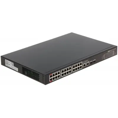 DAHUA PFS3228-24GT-360 24 PORT GIGABIT + 2X1GB RJ45/SFP UPLINK 360W POE RACKMOUNT SWITCH  