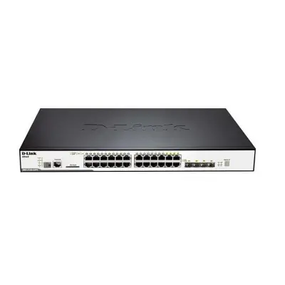 D-LINK DGS-3120-24PC 20X10/100/1000+COMBO 370W POE L3 SWITCH  