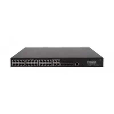 H3C 9801A1QC LS-5120V2-28P-HPWR-LI-GL 24-PORT GIGABIT POE+ + 4XRJ45/4X1GB SFP COMBO 370W POE RACKMOUNT  