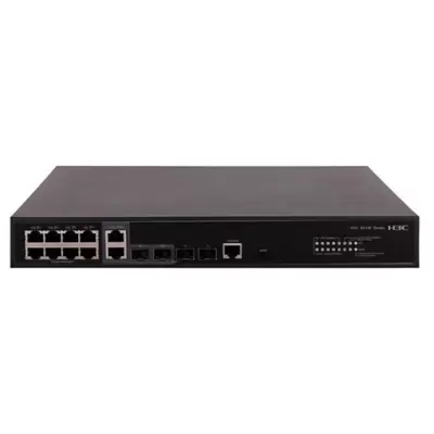 H3C 9801A1NC LC-5130S-12TP-HPWR-EI-GL 8 PORT GIGABIT + 2XRJ45/2XSFP COMBO L2+ YÖNETİLEBİLİR 125W POE SWITCH  