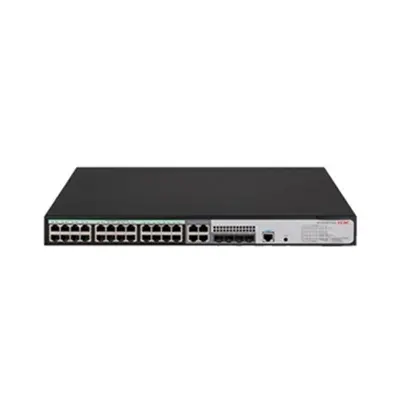 H3C 9801A40V S5120V3-28P-HPWR-LI 24 PORT GIGABIT + 4X1GB SFP 1XCONSOLE PORT YÖNETİLEBİLİR 370W POE RACKMOUNT SWITCH  