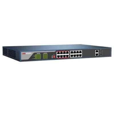 HIKVISION DS-3E0318P-E 16X10/100+ UPLINK 230W POE SWITCH  