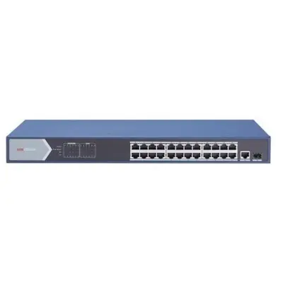 HIKVISION DS-3E0526P-E 24X100/1000+UPLINK 370W L2 POE SWITCH 