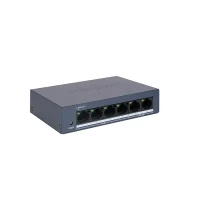 HIKVISION DS-3E0106MP-E/M 4 PORT 10/100 + 2 PORT 10/100 RJ45 UPLINK 45W METRE POE SWITCH 
