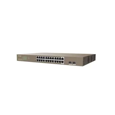 IP-COM G3326P-24-410W 24 PORT GIGABIT+ 2X1GB SFP UPLINK L2 YÖNETİLEBİLİR 370W POE RACKMOUNT SWITCH  