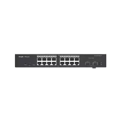 RUIJIE REYEE RG-ES218GC-P 16 PORT GIGABIT +2XGB SFP UPLINK CLOUD YÖNETİLEBİLİR 240W POE SWITCH 