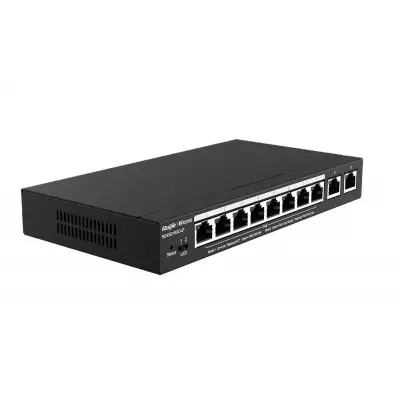 RUIJIE REYEE RG-ES210GC-LP 8 PORT GIGABIT + 2XRJ45 GIGABIT UPLINK 70W CLOUD YÖNETİLEBİLİR POE SWITCH 