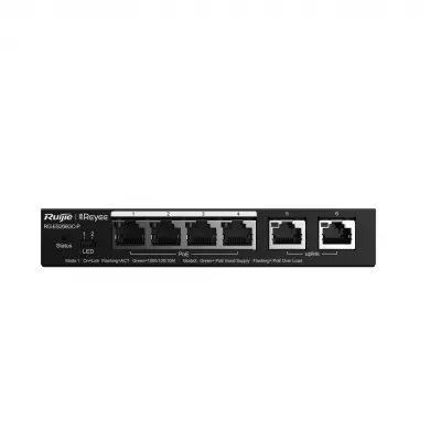 RUIJIE REYEE RG-ES206GC-P 4 PORT GIGABIT POE + 2XGB RJ45 UPLINK CLOUD YÖNETİLEBİLİR 54W POE SWITCH  