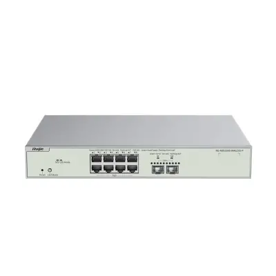 RUIJIE REYEE RG-NBS3300-8MG2XS-P 8-PORT MUTİ-GİGABİT LAYER 2 MANAGED SWİTCH WİTH 8 X POE+ PORTS  