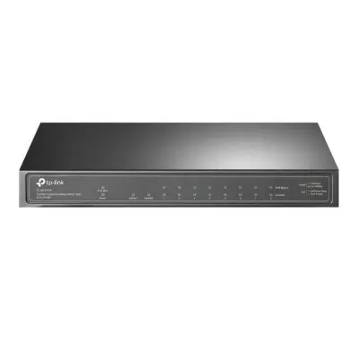 TP-LINK TL-SG1210P 8 PORT GIGABIT + 1X GIGABIT RJ45/SFP UPLINK 63W POE METAL KASA SWITCH  