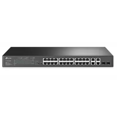 TP-LINK OMADA TL-SL2428P 24 PORT 10/100+2X1GB RJ45/SFP UPLINK COMBO 250W POE YÖNETİLEBİLİR RACKMOUNT SWITCH  