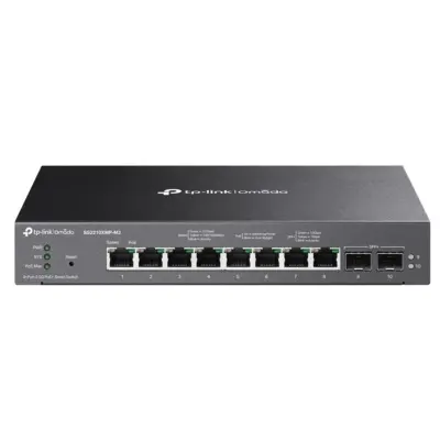 TP-LINK OMADA SG2210XMP-M2 8 PORT GIGABIT + 2X10G SFP YÖNETİLEBİLİR 160W POE SWITCH 