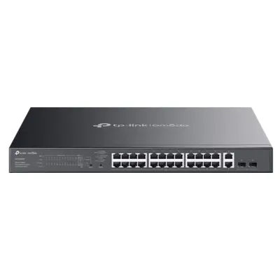 TP-LINK OMADA ES228GMP 28 PORT GIGABIT + 2XGIGABIT SFP YÖNETİLEBİLİR 384W POE METAL KASA SWITCH 