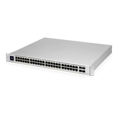 UBNT USW-PRO-48-POE 48 PORT GIGABIT + 4X10GB SFP UPLINK 600W POE YÖNETİLEBİLİR RACKMOUNT SWITCH  