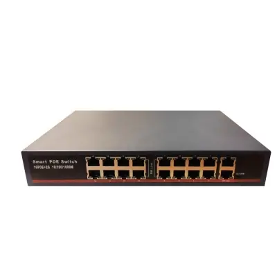 URANIUM POE-1620 16X10/100+2X GIGABIT UPLINK 246W POE SWITCH 