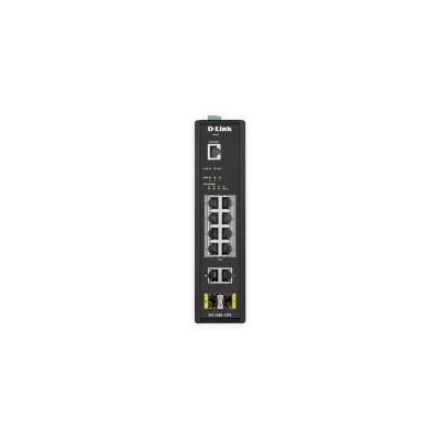 D-LINK DIS-200G-12PS 8X10/100/1000 + 2XGB SFP 240W YÖNETİLEBİLİR ENDÜSTRİYEL L2 POE SWITCH 