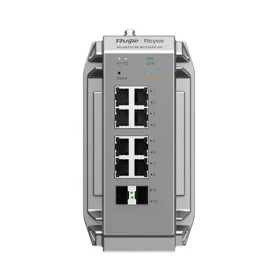 RUIJIE RG-NIS3100-8GT2SFP-HP 8 PORT GIGABIT +2X1GB SFP ENDUSTRIYEL 240W POE SWITCH 