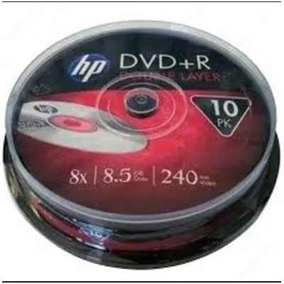 HP DVD+R (DRE00060-3) 8X 2400DK 8.5GB 10LU PAKET  