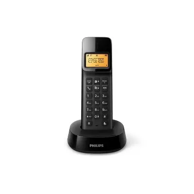 PHILIPS D1401B/TR SIYAH DECT TELEFON  
