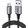 UGREEN TYPE-C TO USB-A 3A QC ÖRGÜLÜ HIZLI ŞARJ KABLOSU 1 MT SİYAH 60126