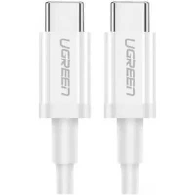 UGREEN USB-C 60W 3A QC PD HIZLI ŞARJ KABLOSU 1 MT BEYAZ 60520 