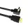 SENSEI S-90DOWN-HDTV 4K 2.0V 3D 1.5 METRE 90 DERECE ACILI L TIPI ALTIN UCLU HDMI KABLO