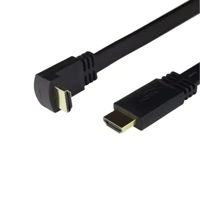 SENSEI S-90UP-HDTV 4K 2.0V 3D 1.5 METRE 90 DERECE ACILI L TIPI ALTIN UCLU HDMI KABLO 