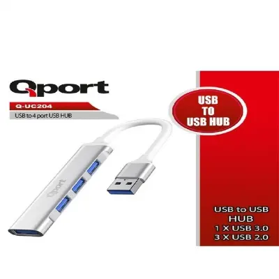 QPORT Q-UC204 USB TO 4 PORT USB ÇOKLAYICI 