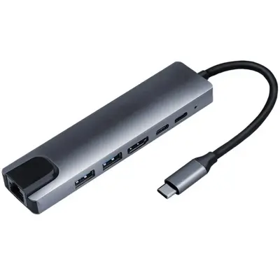 SENSEI TYPE-C 6IN1 HDMI COK FONKSIYONLU USB 3.0 DOCK STATION  