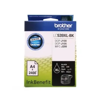 BROTHER LC539XLBK MFC-J200/DCP-J105 2400 SAYFA SIYAH  