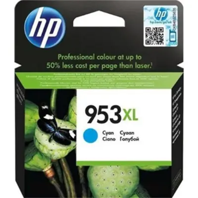 HP F6U16AE 953XL YUKSEK KAPASITELI MAVİ KARTUS  