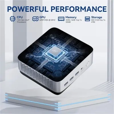 LEADERHUB LP5C I5-12450H 16GB 512SSD WIN11 PRO MINI PC GÜMÜŞ 