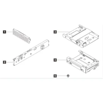 LENOVO ST45 V3 1x3.5 HDD + ODD Cage Kit 4XF7A96626 